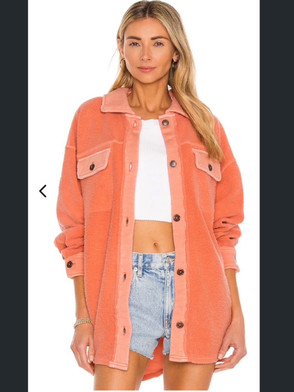 Free People Ruby Jacket in Scarlet Ibis LARGE
